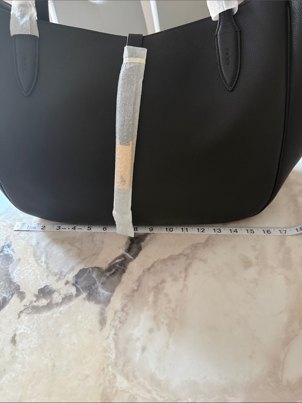 Polo by Ralph Lauren Black Pebbled Leather Tote - Picture 2 of 4